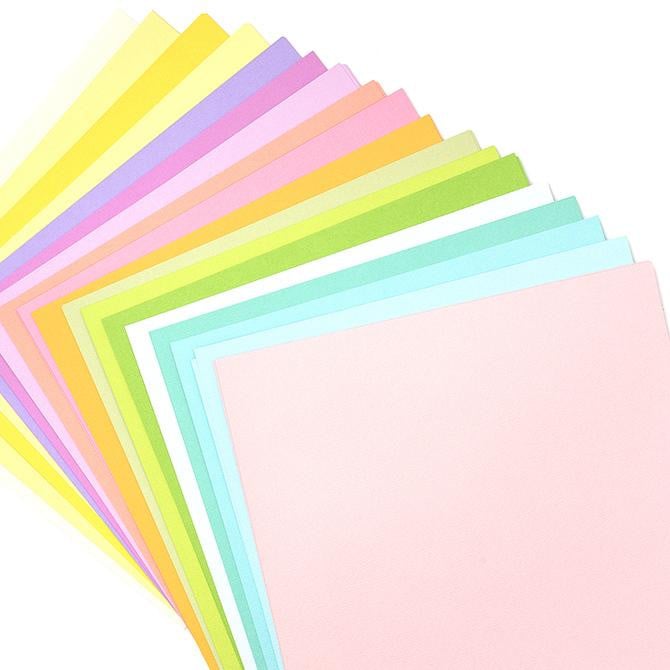 Set of 2 Peach White Stripe Cardstock 12 X 12 Scrapbook Paper 