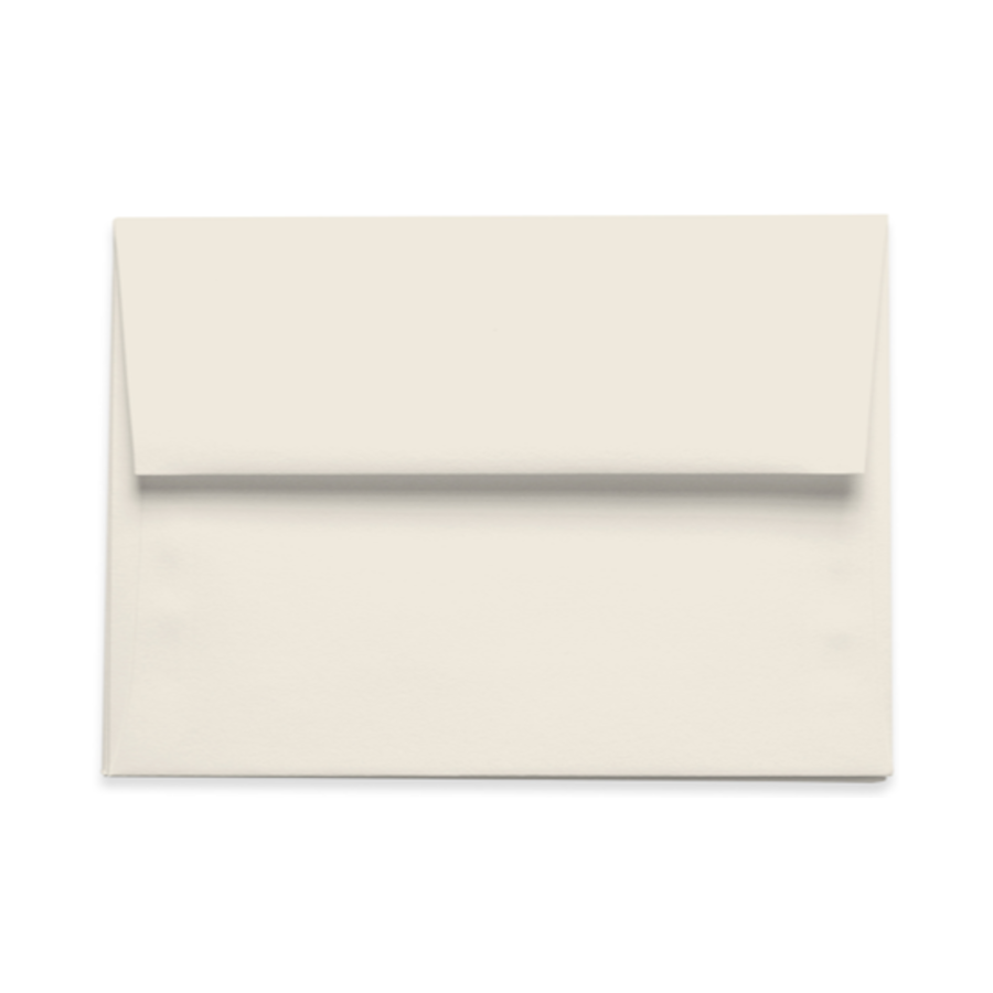 Cougar off-white square flap invitation envelope.